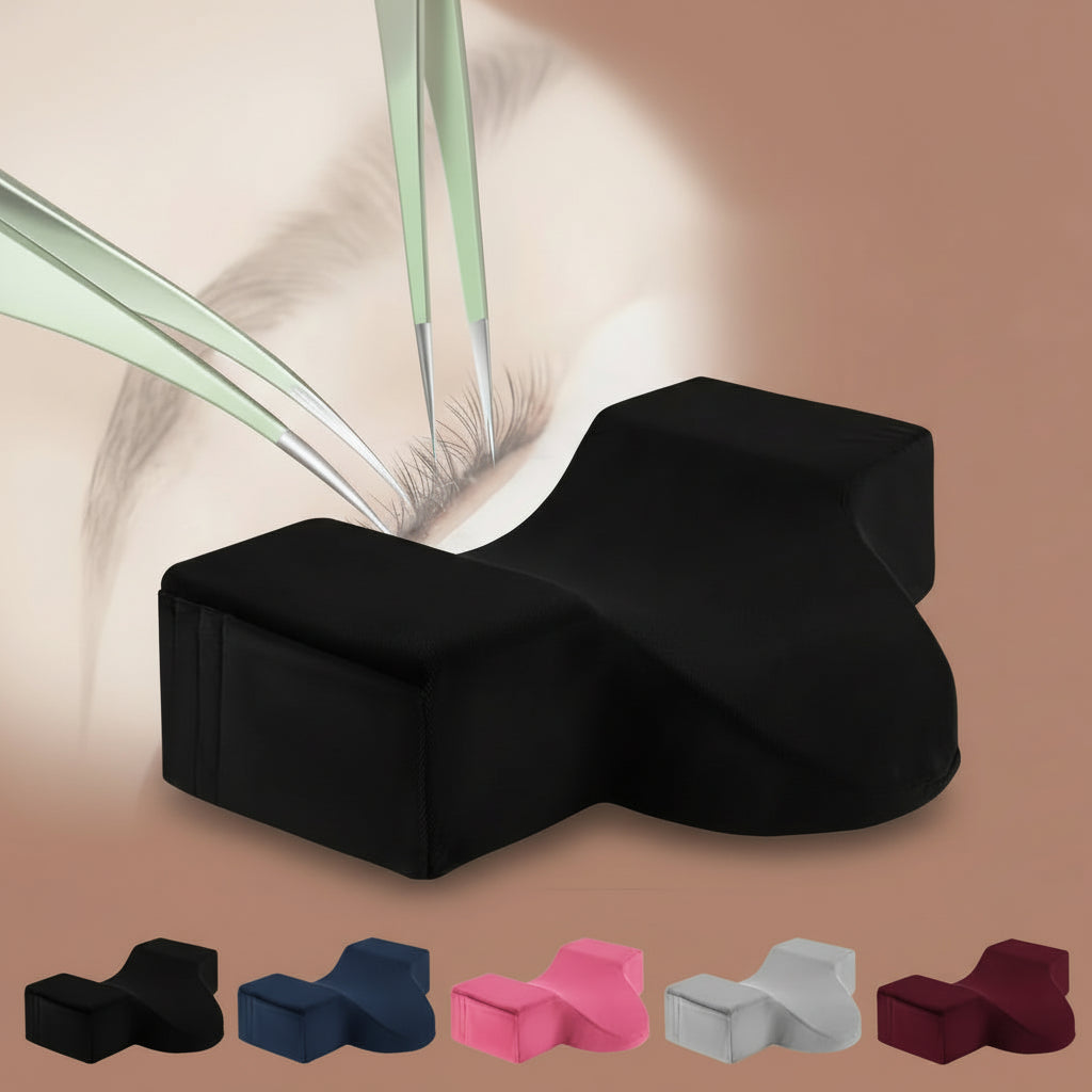 Coussin ergonomique pour extensions de cils