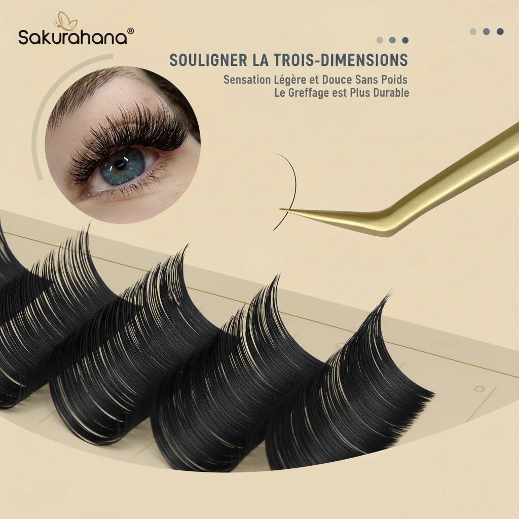 Extension SAKURAHANA classique Noir matte Easy fans