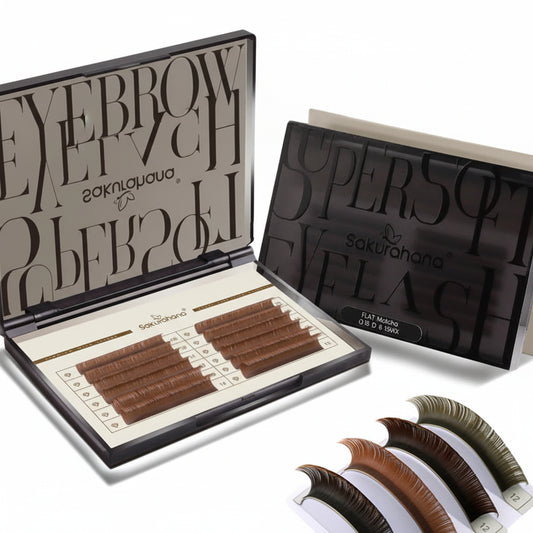 Extension cils individuels variantes de marron Sakurahana