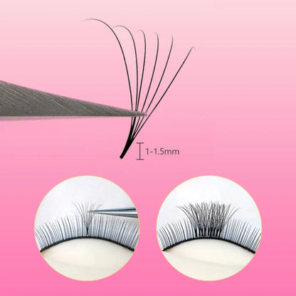 Extension de cils préfait Lashprofessor 3/4/6/7/8/10/12/14D Base Pointue