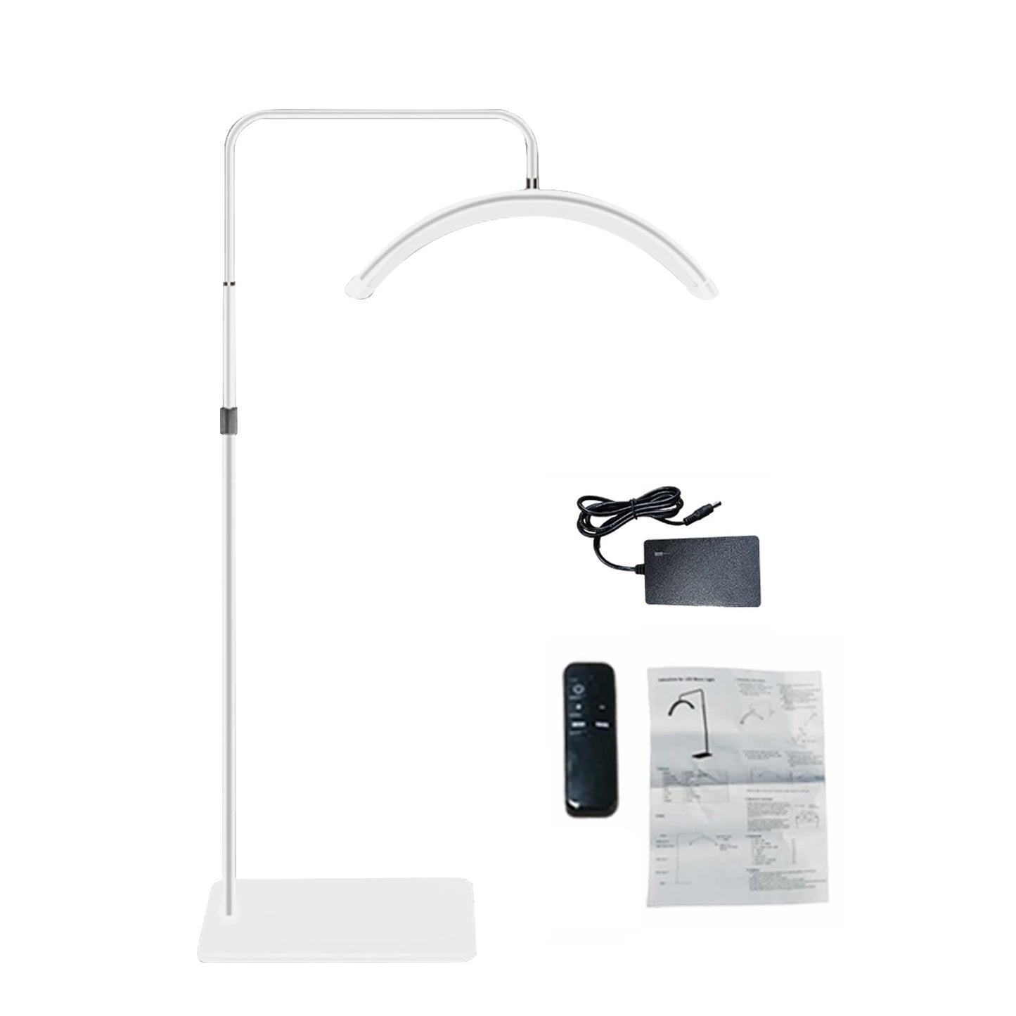 Lampe d'appoint sur pied demi-lune