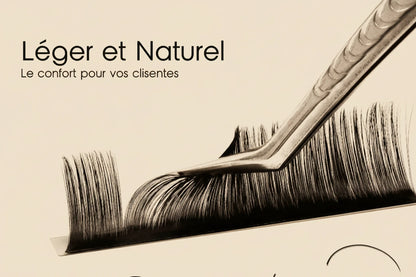 Extension SAKURAHANA cils individuels Premium Long Noir matte 15-20