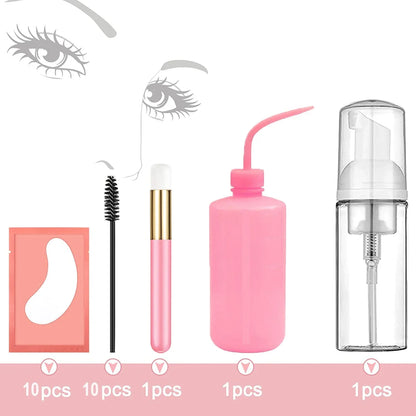 Kit de nettoyage extensions de cils